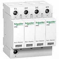 Защита перенапряжение УЗИП Т2 iPRD 40 40kA 350В 4П | код. A9L40400 | Schneider Electric 